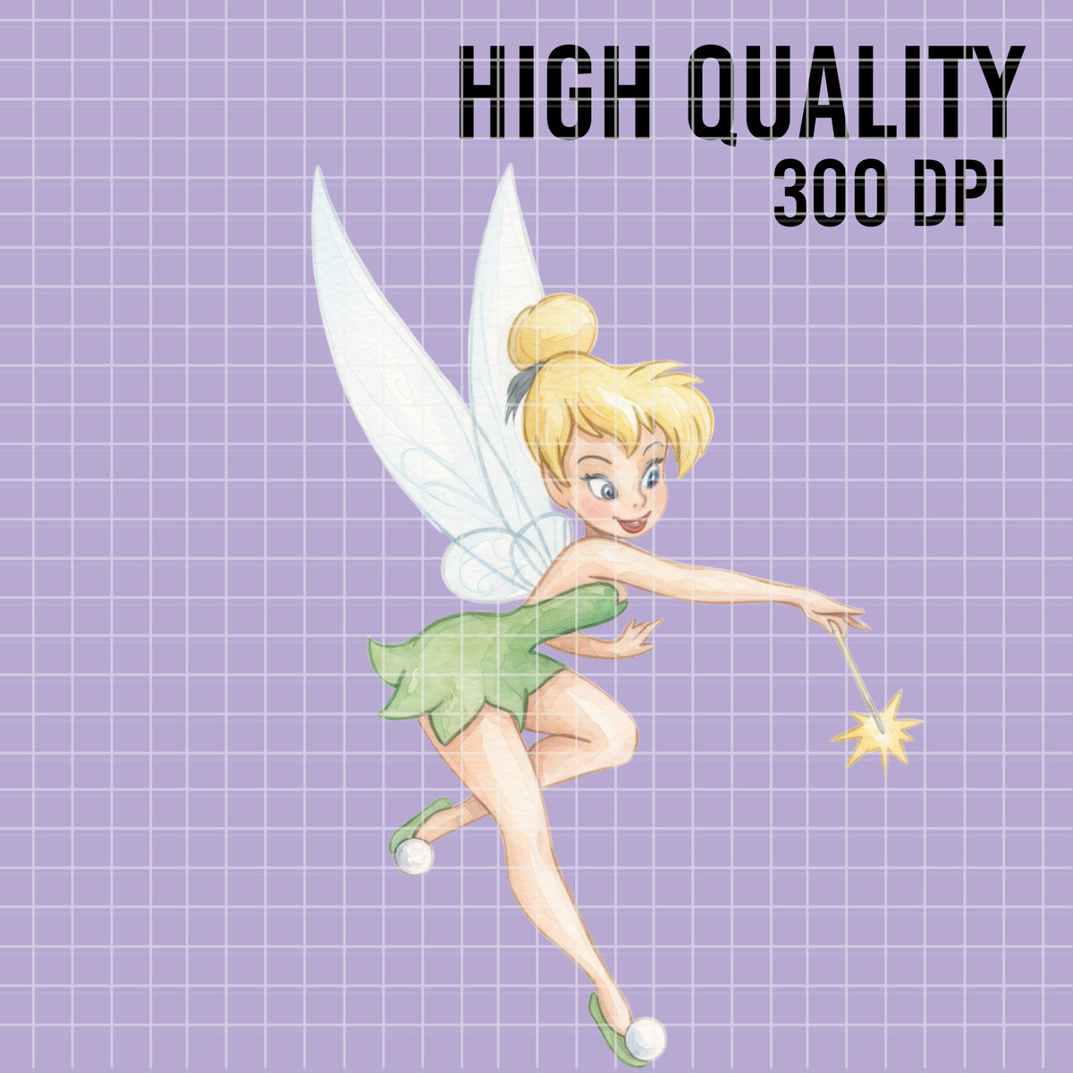 COD7481 - Tinker Bell Watercolor PNG bundle, Disney clipart packs.