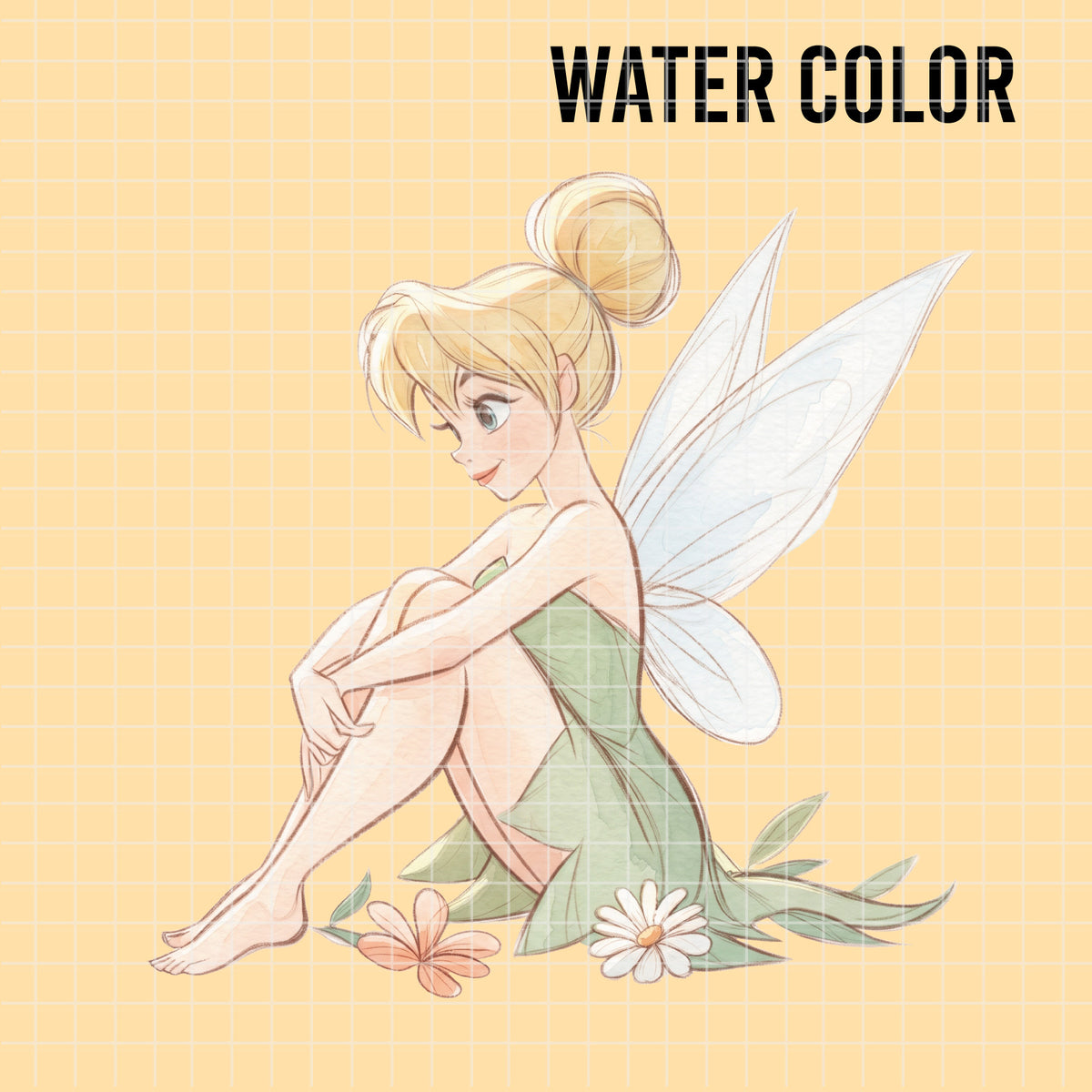 COD7483 - Tinker Bell Watercolor PNG bundle, Disney clipart packs.