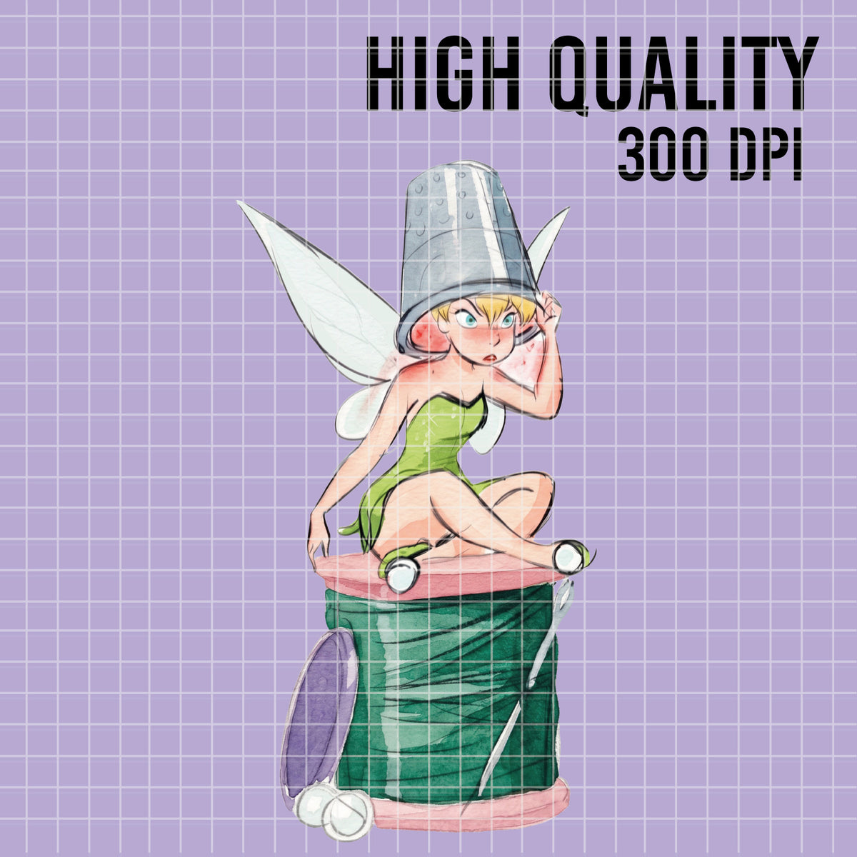 COD7484 - Tinker Bell Watercolor PNG bundle, Disney clipart packs.