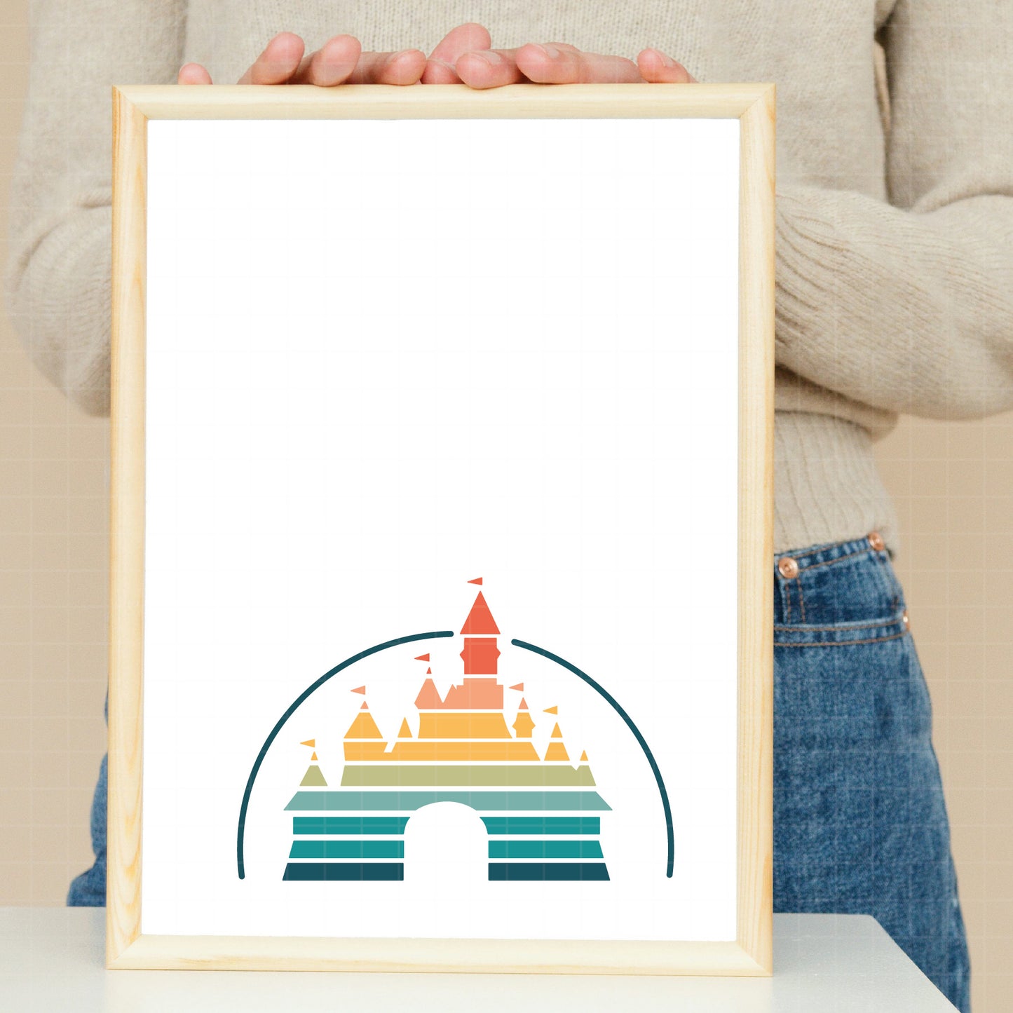 COD962 - Disney Castle Magic Kingdom bundle, Disneyland clipart Svg, Png, Eps, Dxf, Jpeg, vector.