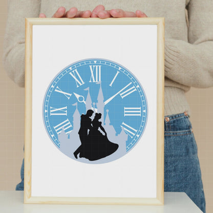 COD3880 - Cinderella silhouettes bundle, Disney princess clipart Svg, Png, Eps, Dxf, Jpeg, vector.