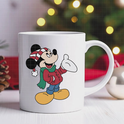 COD4207 - Christmas Mickey & Pluto bundle, Disney Christmas clipart Svg, Png, Eps, Dxf, Jpeg, vector.