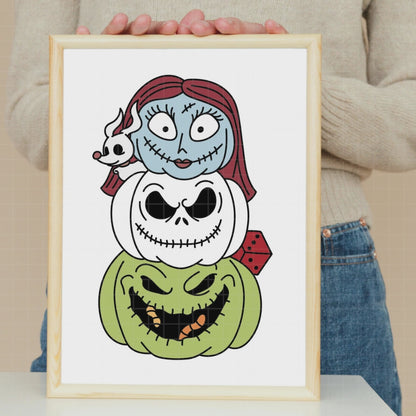 COD3894 - Ooguie boogie, Sally, Jack, Dr. Finkelstein and The mayor, Nightmare Before Christmas pack bundle, Disney clipart Svg, Png, Eps, Dxf, Jpeg, vector.