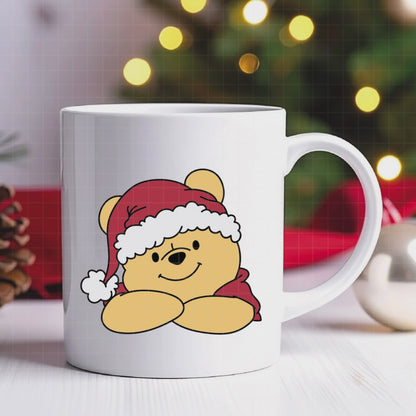 COD4205 - Winnie pooh Christmas bundle, Disney Christmas clipart Svg, Png, Eps, Dxf, Jpeg, vector.