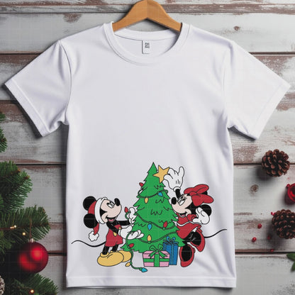 COD4119 - Christmas Mickey & Minnie bundle, Disney Christmas clipart Svg, Png, Eps, Dxf, Jpeg, vector.