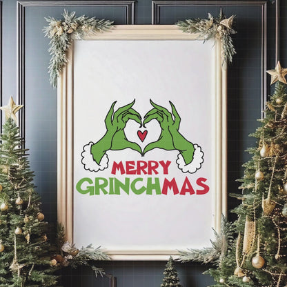 COD4212 - The grinch bundle, Christmas clipart Svg, Png, Eps, Dxf, Jpeg, vector.