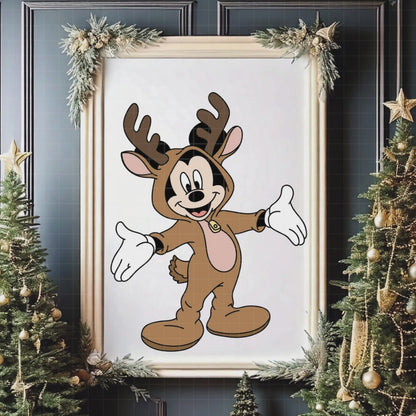 COD4187 - Christmas Mickey & Minnie bundle, Disney Christmas clipart Svg, Png, Eps, Dxf, Jpeg, vector.