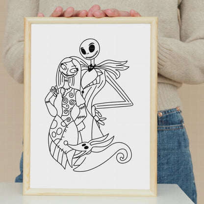COD3897 - Sally, Jack and Zero, Nightmare Before Christmas pack bundle, Disney clipart Svg, Png, Eps, Dxf, Jpeg, vector.